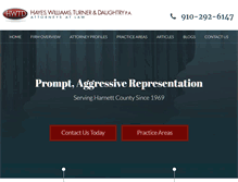 Tablet Screenshot of harnettlaw.com